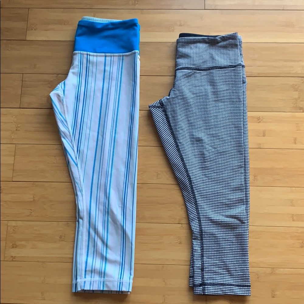 Lululemon Wunder Under Cropped Leggings Bundle